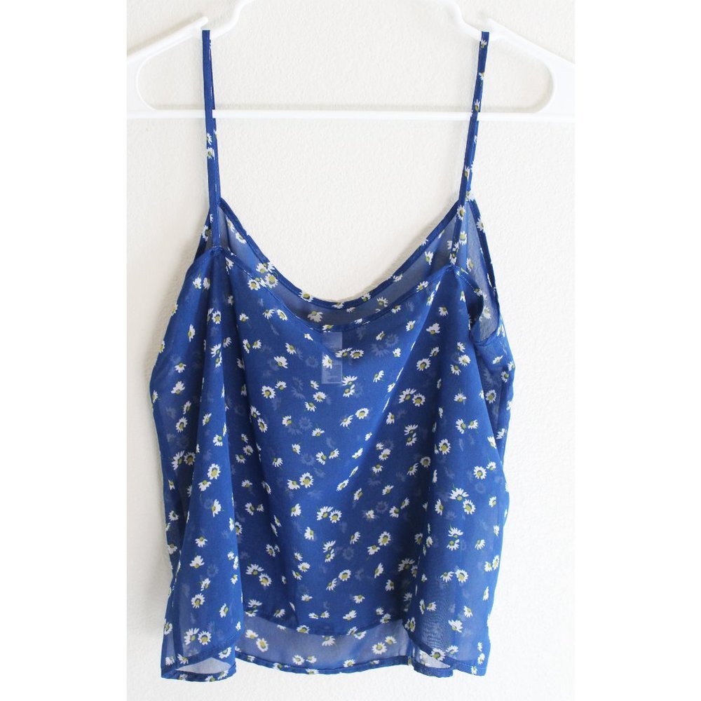 NWOT Daisy sheer crop tank top - Picture 3 of 4